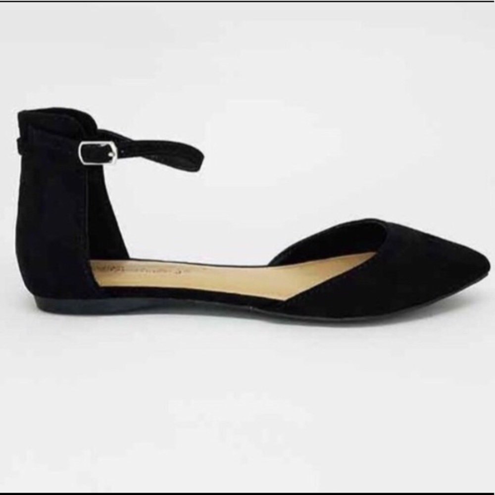 D’orsay flat with ankle strap NWOT
